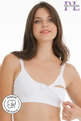 par lingerie pl HAMİLE EMZİRME SÜTYENİ DANTELLİ KAPSIZ BEYAZ