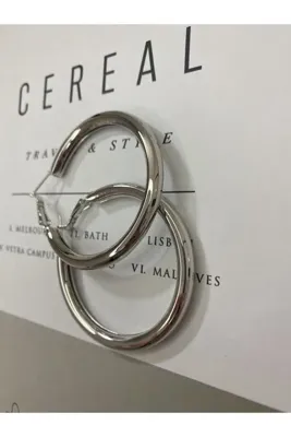 stainles steel Çelik Büyük Halka Küpe