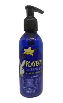 Kostore Playboy Pure Edible Aromalı Vanilyalı 120ml Masaj Yağı Masaj Yağı Svl - Pure Edible Massage Oil Vanilla Flavored Massage Oil 120ml