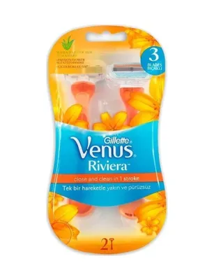 Gillette Kadın Venüs Riviera Tıraş Bıçağı 2 x 2'li