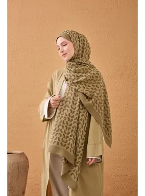 Silk Home Naia Pamuk Şal Lune Haki