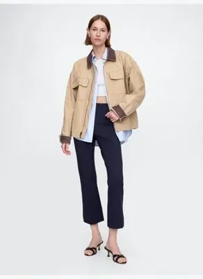 GAP High Rise Double Knit Crop Kick Pantolon 