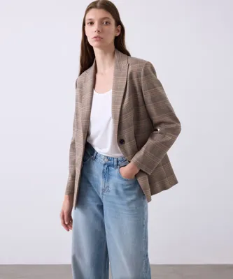 MISS IPEKYOL Ekose desen blazer