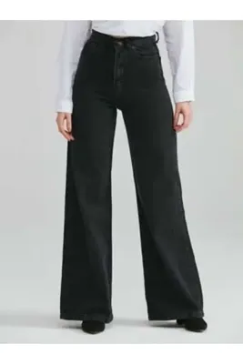 sion jeans Julia Milano (Aşk'o) 90's Morena Buggy 90's Siyah Yüksek Bel Likralı Salaş Jeans (2025)