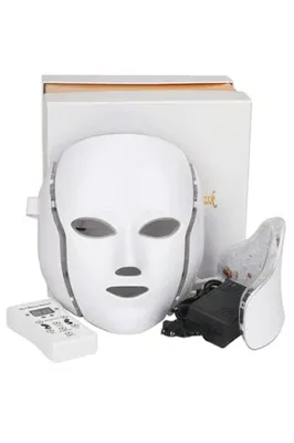 Ahel Multi Fonksiyonel Cilt Bakım Led Meske Colorful Led 7 Renk Boyunluklu Led Maske