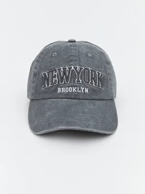 LCW ACCESSORIES New York Nakışlı Kadın Kep Şapka 