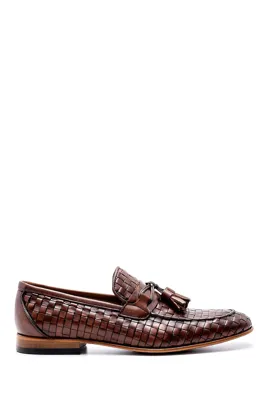 Derimod Erkek Deri Örgü Desen Loafer