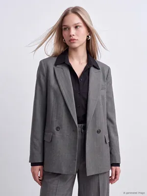 LCW Vision Kruvaze Yaka Kadın Blazer Ceket