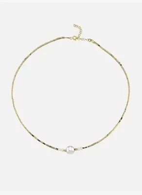 Linya Jewellery Asel Gümüş Toplu İncili Hematit Taşlı Kolye