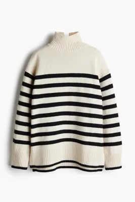 H&M Balıkçı Yaka Oversize Kazak