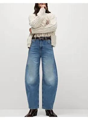 Marks & Spencer Mid Rise Rahat Kalıp Horseshoe Jean