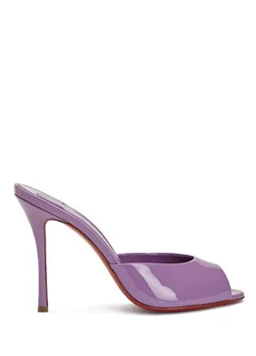 Christian Louboutin Me Dolly Mor Kadın Deri Terlik