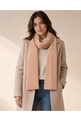 Sebir Moda Tek Renk Klasik Atkı