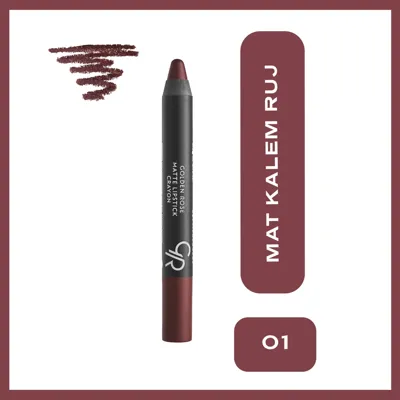 Golden Rose Matte Lipstick Crayon Ruj No:09