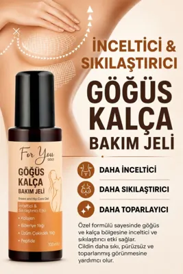 For You Gold Sıkılaştırıcı, Toparlayıcı, Küçültmeye Yardımcı Göğüs Ve Kalça Bakım Jeli 100 ml