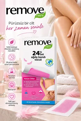 remove Care Vücut Ağda Bandı Hassas Ciltler 20'li