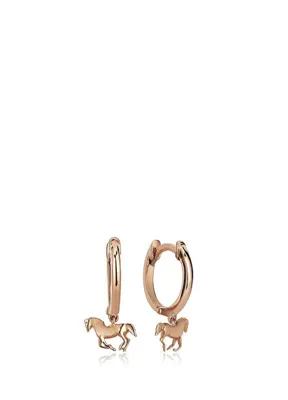 Reis Kuyumculuk Bold Pilot 14 Ayar Rose Gold Kadın Halka Küpe