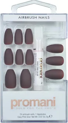 Matte Takma Tırnak Kiti Koyu Bordo PR-5018