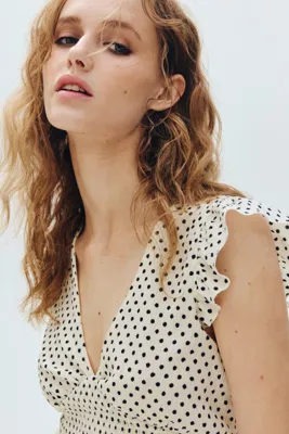 H&M Textured jersey top