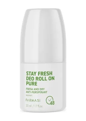 Farmasi Kadın Antı-Perspırant Pure Deo Roll On 50 ml Ferahlatıcı Etki ile Gün Boyu Koruma