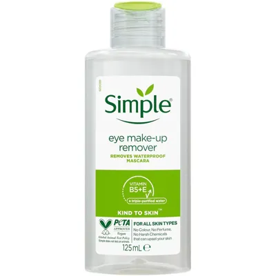 Simple Kind To Skin Hasas Göz Makyaj Temizleyici 125 ml