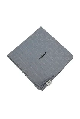 Cacharel Jakarlı İpek Koton Eşarp - 8932982-971 Gümüş