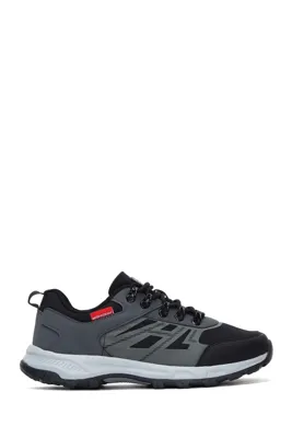 Derimod Erkek Siyah Bağcıklı Deri Casual Sneaker