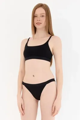 Naphor Touch Siyah Askı Detaylı Bralet Sütyen