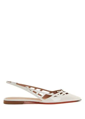 Santoni Stella Beyaz Deri Babet