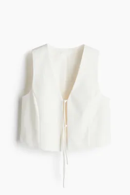 H&M Bağcık Detaylı Yelek
