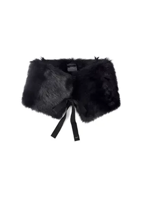 Prada Shearling Siyah Kadın Şal 