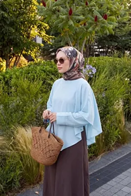 Silk Home Soft Eşarp Painterly Floral Kahverengi