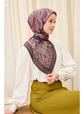 Silk Home Velora Eşarp Ethnic Acı Kahve 90x90