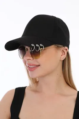 Ritagarcia Unisex Piercing Siyah Şapka