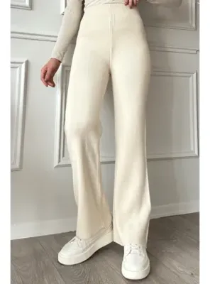 InStyle Basic Ekru Triko Pantolon