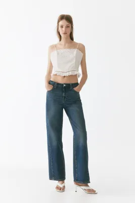 H&M Wide High Waist Jeans