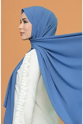 Larissa Scarf Medine Ipeği Şal Mavi