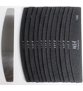 Mia Professional Kıvrımlı Çelik Taban + 6 lı yedek törpü (grit 100 )
