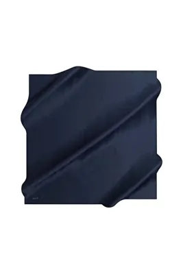 AKER Düz Taşlanmış İpek Krep Saten Eşarp 90X90