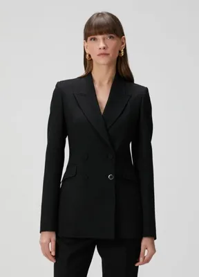 Gabriela Hearst Stephanie Siyah Yün Blazer
