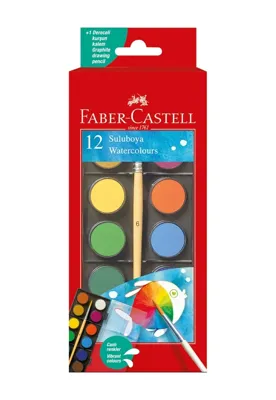 Diğer Faber-castell 12'li Büyük Boy Sulu Boya Seti - 8 Adet Tarı