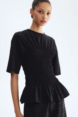 H&M Büzgülü Tişört