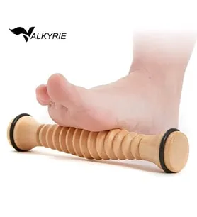 Valkyrie Ahşap Ayak Masaj Rolü Derin Doku, Plantar Fasciitis Rahatlaması & Refleksoloji