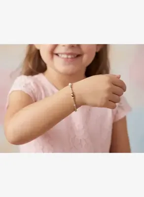 Safir Mücevher Nino Uğur Böceği Mineli Çocuk Bilekliği