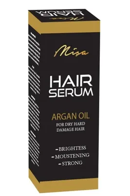 Misa Argan Yağlı Saç Serumu - Kuru ve Yıpranmış Saçlar İçin Nemlendirici ve Güçlendirici Bakım
