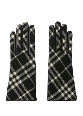 Burberry Core Check Siyah Yün Kaşmir Kadın Eldiven