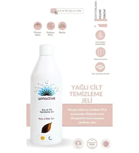 Winactive Kuru Ciltler için Saç ve Cilt Temizleme Jeli