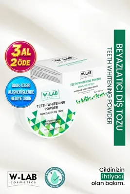 W-Lab Cosmetics Beyazlatıcı Diş Tozu 75 Gr