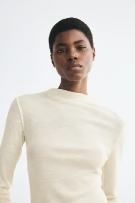 H&M Lastik Örgülü Yün Üst