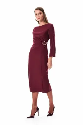 Explosion Belden Drape Detaylı Elbise